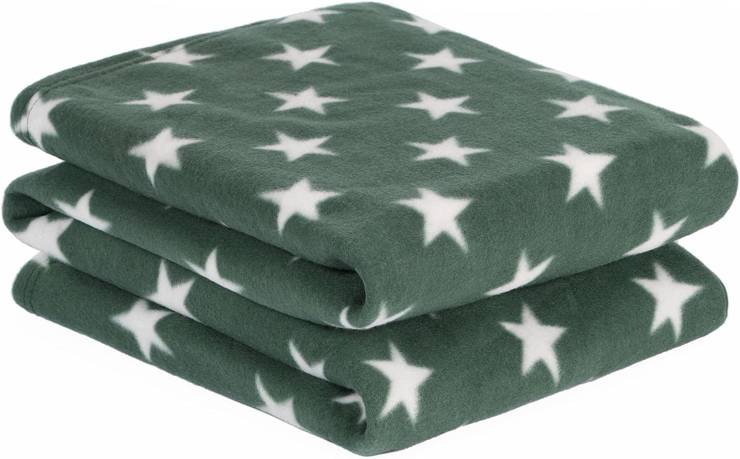 DREAMSCENE manta cómoda manta mullida manta de lana - manta de salón cálida invierno suave, manta de sofá, manta de sofá, manta de peluche para niños, mantas de salón y de peluche 120X150Cm, manta para sofá estrellas grises Camas y mantas Besuche den DREAMSCENE-Store Verde bosque 120 X 150 Cm