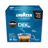 Lavazza A Modo Mio Dek Cremoso, 256 cápsulas de café, para espresso descafeinado con notas aromáticas de almendras y canditis, 100% Arábica, intensidad 7/13, tueste medio, 16 paquetes