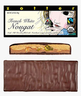 Chocolate con leche y turrón francés, artesanal (70 g) - Bio