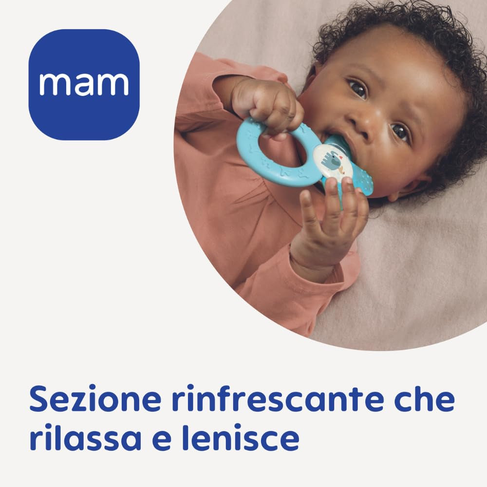 Masaje refrescante de encías Mam Cooler, 4 meses, verde