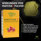® Ceremonial Matcha Powder X Pomegranate 100G [Apoya la pérdida de peso y el metabolismo] - Té verde para un estilo de vida activo y saludable - Té verde sin aditivos (puro y natural)