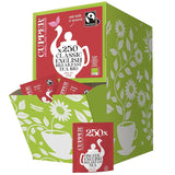 Taza Té de frutas orgánico Arándano Frambuesa | Té de frambuesa | 250 bolsitas de té sin blanquear | Paquete grande | Perfecto para la oficina | Ecológico | Comercio justo