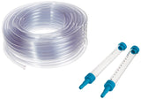 Nivel de manguera CELLFAST de 25 m con 2 tubos de medición, embudos resistentes a roturas y escala milimétrica. Facilita la perfecta nivelación de puntos distantes.