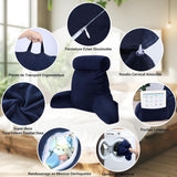 Almohada de lectura ergonómica INFANZIA con reposabrazos y respaldo, azul marino