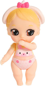 BABY born 904763 Baby Surprise Bus: minibús de juguete rosa con 2 muñecas exclusivas, cochecito triple, columpio, carrusel, tobogán y columpio triple.