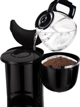 Tefal CM3408 Mini cafetera de cristal (600 W, 6 tazas) negro/acero inoxidable, CM340811
