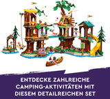 LEGO Friends Casa en el Árbol en el Campamento de Aventuras, Set de Juego para Niñas y Niños de 8 Años con 5 Figuras y 5 Animales, Idea de Regalo para Juegos Creativos, Juguetes Deportivos, Casa de Muñecas 42631 Juegos de Construcción Besuche den LEGO-Store