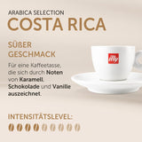 illy, Kaffeebohnen Arábica Selección Costa Rica, 100% Arábica con Caramelo, Schokoladen- und Vanillenoten, süßer Gesmack, 1 dosis con 250 g