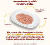 Comida húmeda para gatos Almo Nature HFC Jelly - con atún, paquete de 24 (24 x 55 g)