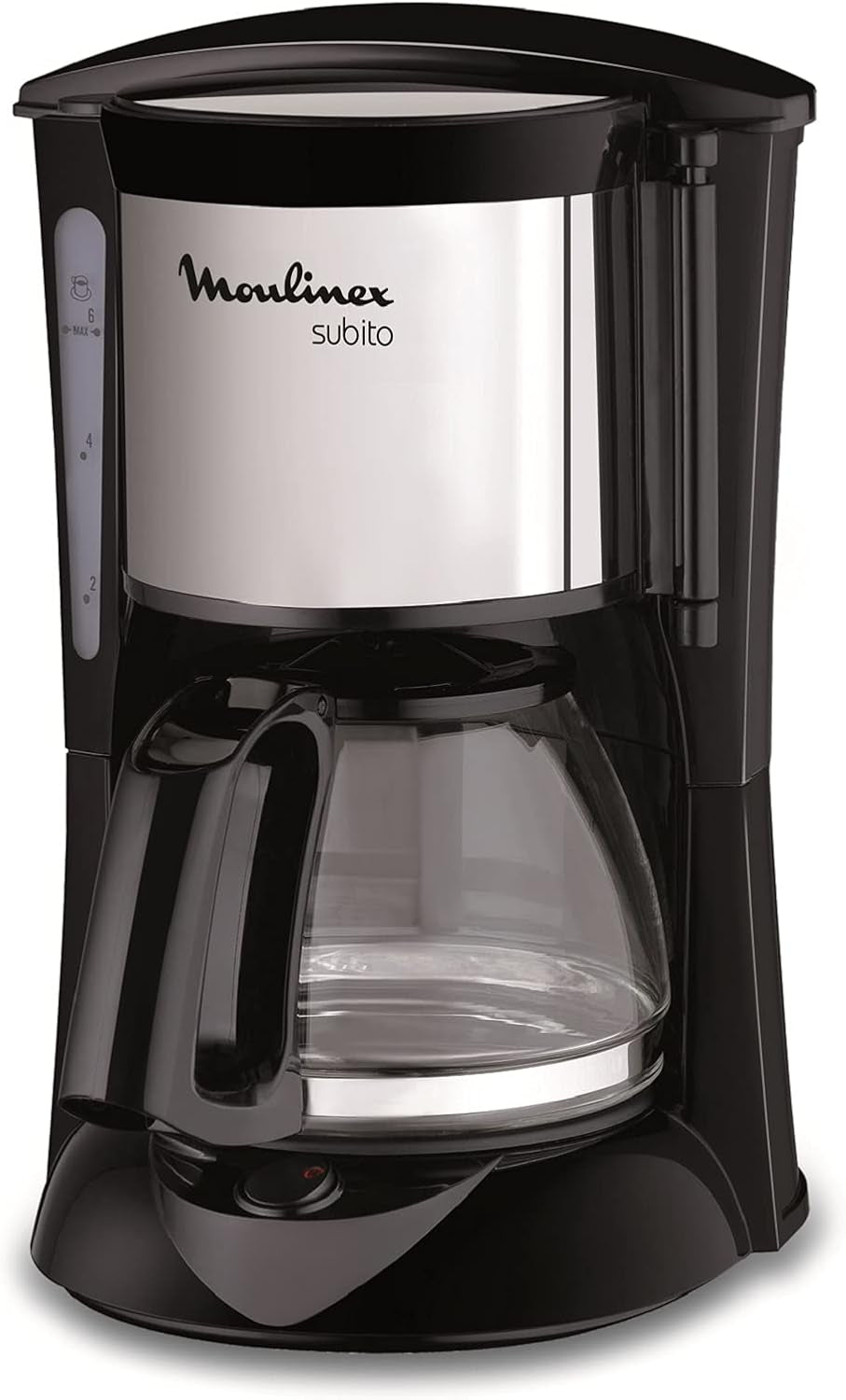 FG150813 Cafetera Subito, 6 tazas, Negro/Acero inoxidable