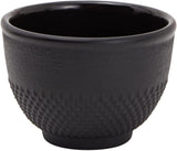 Juvale Juego de té japonés con tetera de hierro fundido (1200 ml), platillo y 2 tazas, juego de té estilo Tetsubin, negro