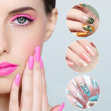 Juego de formas de uñas de 120 piezas, extensiones de uñas, formas de uñas de gel, juego de formas de uñas con cepillo de doble cabeza y lima de uñas con clips, para uñas de gel