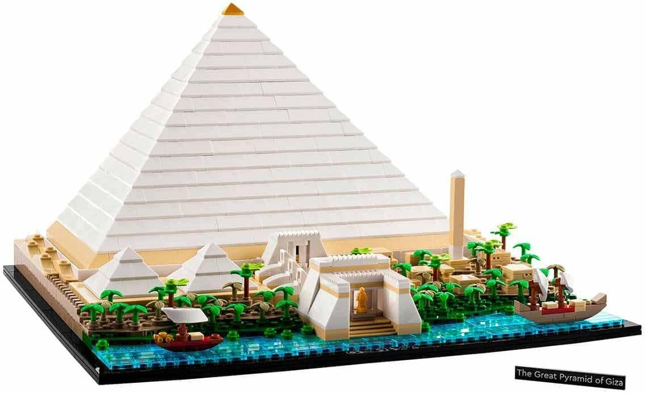 LEGO 21058 Architecture La Pirámide de Keops Kit de construcción para manualidades como pasatiempo creativo, idea de regalo para adultos, hombres, mujeres, madre, padre, actividad creativa, colección de monumentos famosos Juegos de construcción Besuche den LEGO-Store