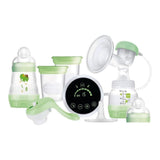 MAM Sacaleches eléctrico y manual 2 en 1, con 9 niveles de estimulación, contiene 2 biberones, arranque fácil, verde Accesorios Alimentación y Lactancia Bebe Naty Shop
