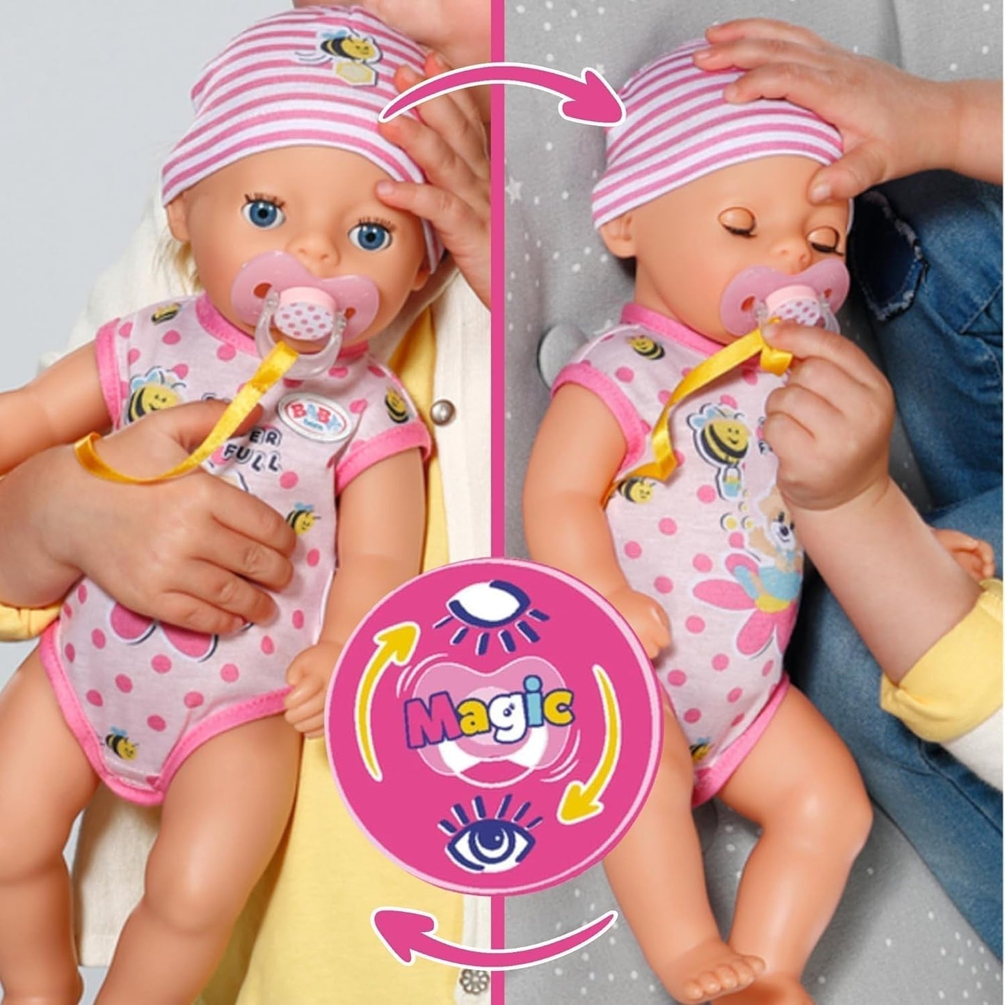 BABY Born Lena (Little Baby Girl) 36Cm, Muñeca 7 funciones para niños a partir de 1 año, funciona sin pila, muñeca grande 36cm Muñecas Naty Shop