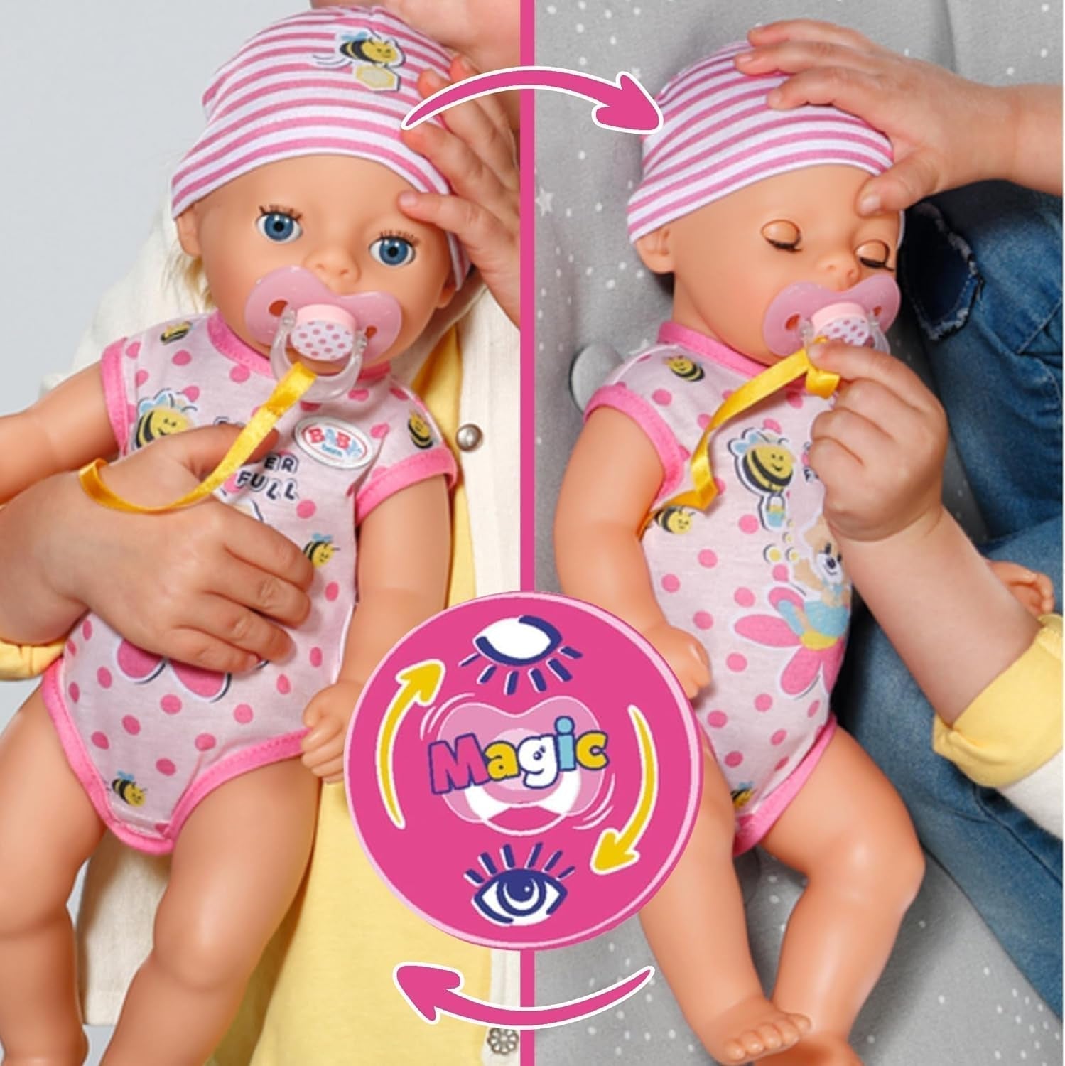 BABY Born Lena (Little Baby Girl) 36Cm, Muñeca 7 funciones para niños a partir de 1 año, funciona sin pila, muñeca grande 36cm Muñecas Naty Shop
