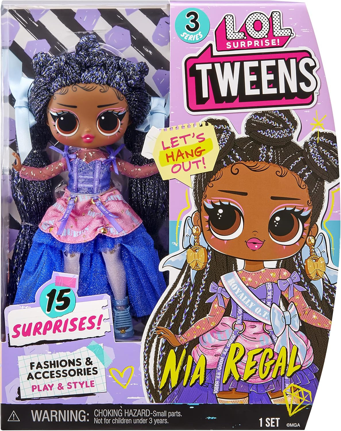 Jajaja ¡Sorpresa! Tweens Fashion Doll Series 3 - Muñeca NIA Regal de 15 cm con sorpresas: atuendos extravagantes, accesorios y más. Gran regalo coleccionable para niños y niñas mayores de 18 años 584087