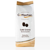 Coffeefair Cafe Creme Kaffeebohnen in Barista Qualität - 1kg para Kaffeevollautomaten, Mischbohne for Kaffee oder Espresso verwendbar, schonende Trommelröstung