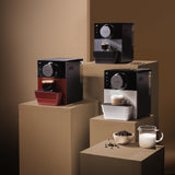 Cecotec Cafetera espresso compacta Cremmaet Cube, 1350 W, sistema de prensado 10 g, sistema de preinfusión, 19 bar, sistema thermoblock, 5 niveles de molienda, panel de control táctil