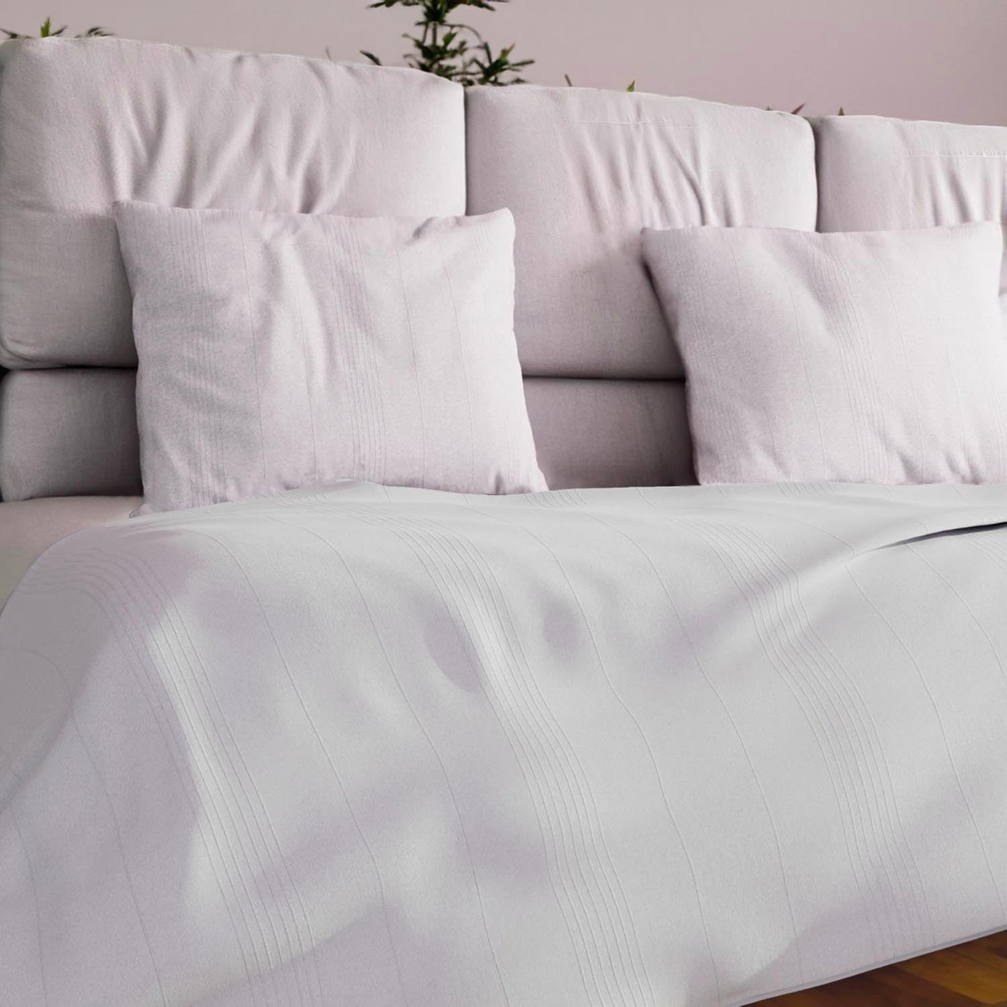 Soleil d'ocre adele, funda en zigzag, tirada del sofá, polialgodón, azul, 220 x 240 cm Edredones y colchas naty shop blanco 180 x 220 cm