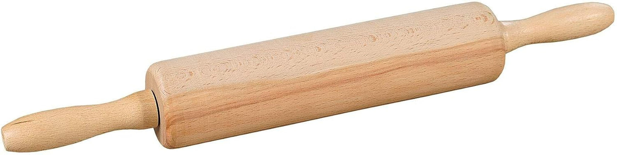 KÉSPER | Tornado de madera de haya - certificado FSC® | Rodillo con eje metálico y cojinete deslizante | Longitud total: 44 cm - Ø 6,3 cm | rollo de 25 cm | 69374