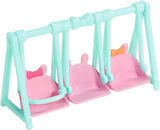 BABY born 904763 Baby Surprise Bus: minibús de juguete rosa con 2 muñecas exclusivas, cochecito triple, columpio, carrusel, tobogán y columpio triple.