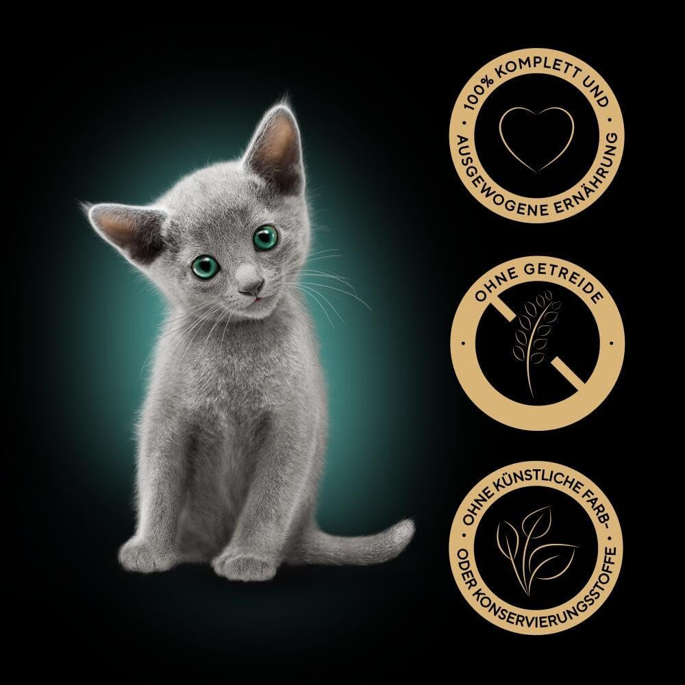 Sheba comida húmeda para gatitos, en sobres surtidos, con salmón (MSC) y pollo en salsa, multipack 40x85g