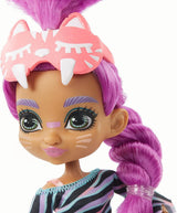 Cave Club GTH02 - Muñeca divertida Roaralai Pyjama Party, muñeca articulada con pelo morado y accesorios, regalo para niños de 4 años en adelante, multicolor