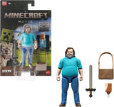 Mattel Minecraft Story Set con 4 figuras de acción y 3 accesorios Encuentros en el Overworld Set Juguete coleccionable inspirado en la película Minecraft JFR70 Figuras de acción Naty Shop Steve con juego de accesorios