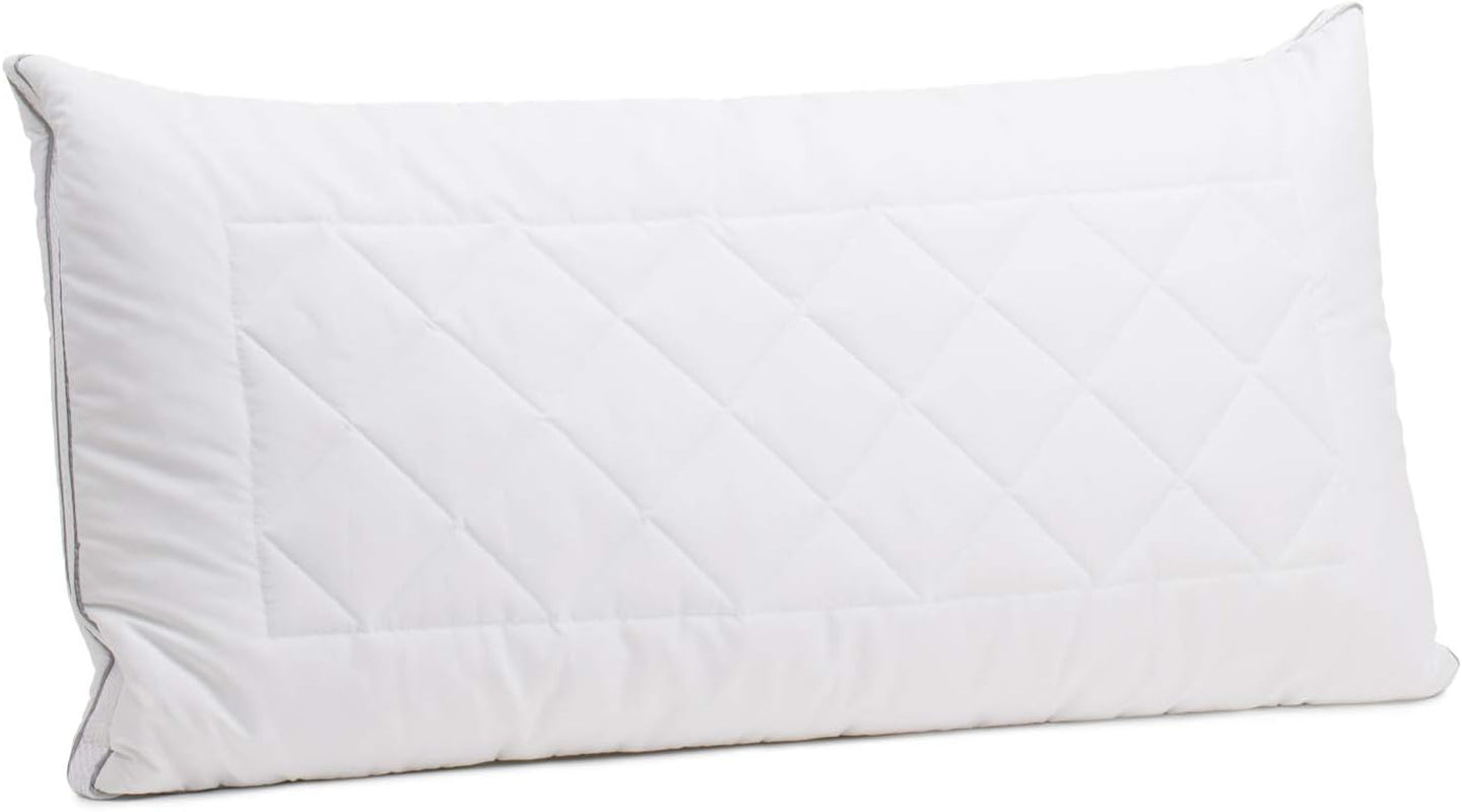 Gözze - Almohada con cojín interior 150G y tira climática, incluye bolsa de recambio, 40 X 80 Cm - Blanco Naty Shop almohadas estándar