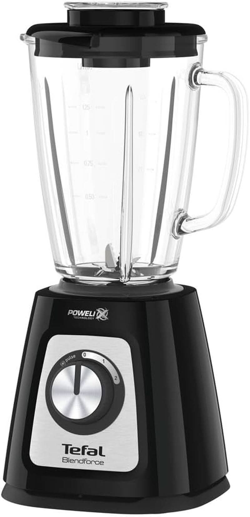 Tefal BL435831 BL4358 Batidora con base, Vidrio, 1,75 Litros, Schwarz Kitchen Naty Shop