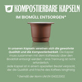 Caffè Vergnano 1882 - Èspresso Kompostierbare Kaffeekapseln , Compatible con Nespresso, Intenso (Intenso) - Packung Enthält 100 Kapseln