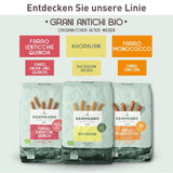Pasta ecológica Trivelline N.47 - 500g con harina de espelta, harina de lentejas y harina de quinoa - Rica en proteínas, fuente de fibra y proteínas