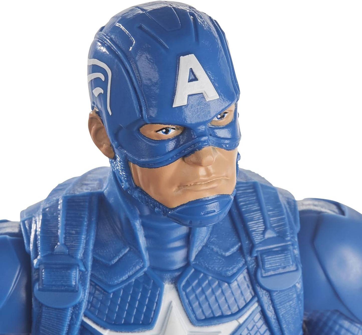 Marvel Avengers Titan Hero Series Blast Gear Capitán América Figura de acción Juguete grande de 30 cm para mayores de 4 años Figuras de acción azules Naty Shop
