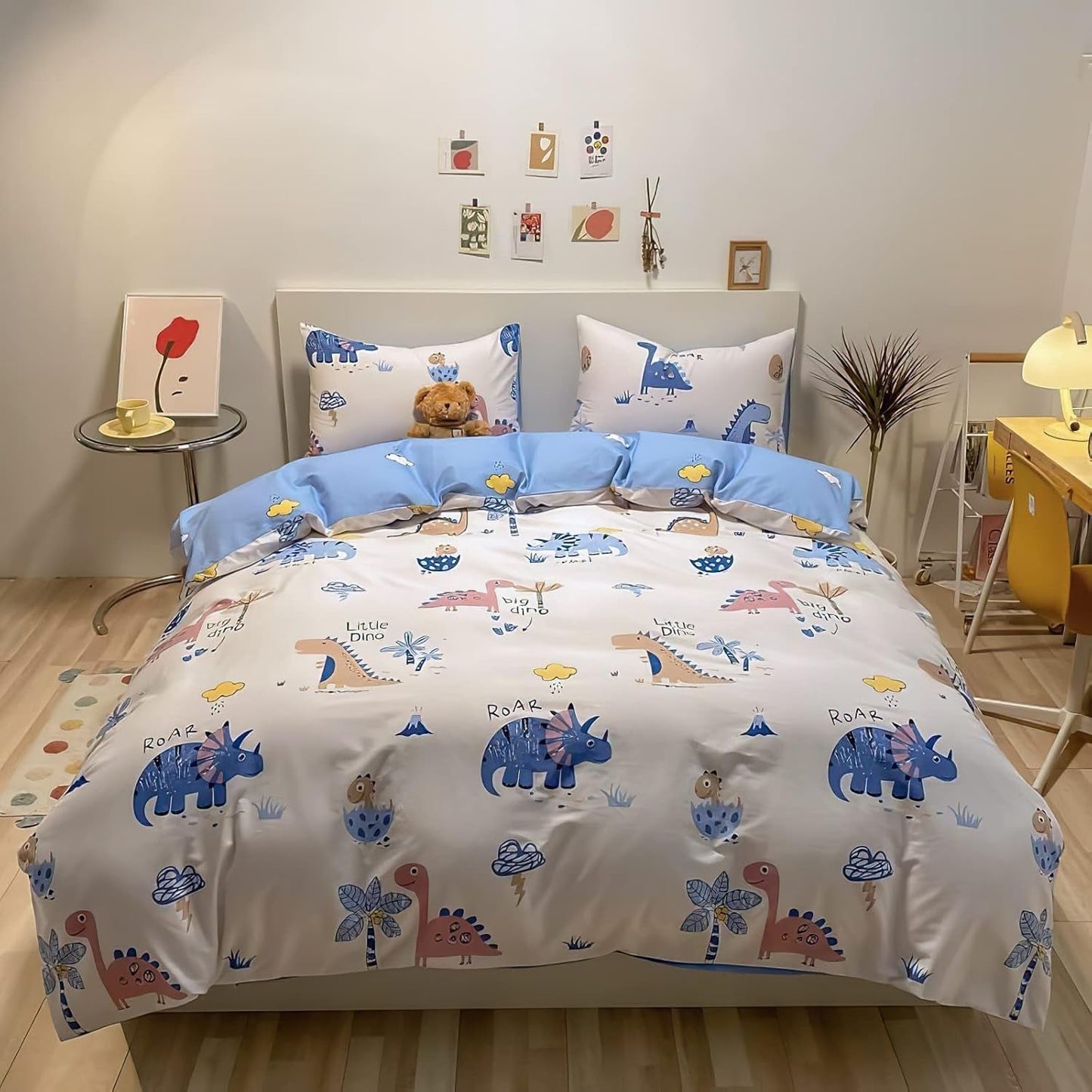 Ropa de cama para niños chicos con varios estampados, 100% algodón Ropa de cama infantil Naty Shop Blanco Con dibujo a lápiz de colores 100 X 135 cm