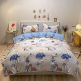 Ropa de cama para niños chicos con varios estampados, 100% algodón Ropa de cama infantil Naty Shop Blanco Con dibujo a lápiz de colores 100 X 135 cm