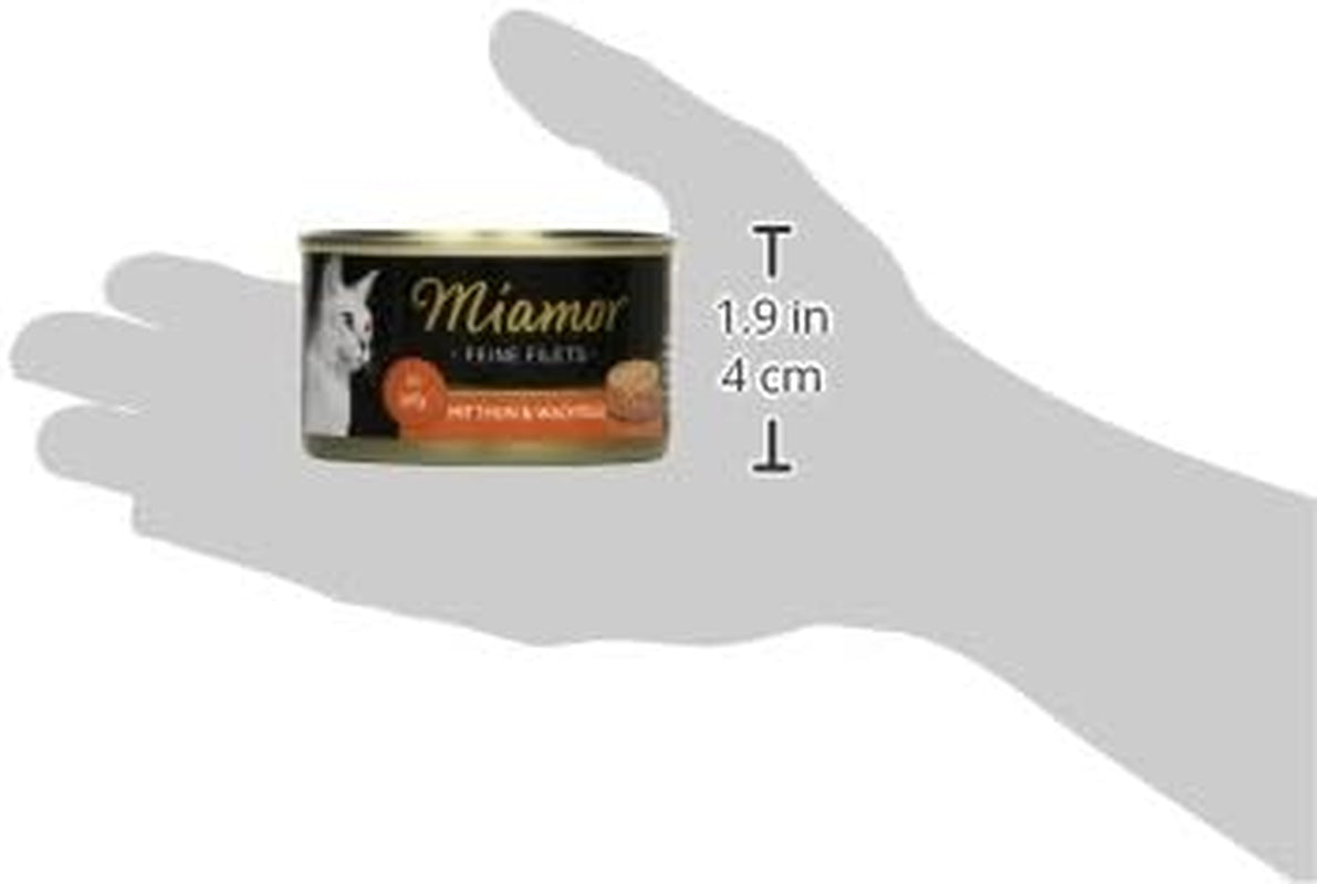 - Filetes finos en gelatina | Comida húmeda para gatos adultos con trozos de filete en gelatina. Alimento complementario enlatado bajo en grasas y sin aditivos | 24 x 100 g Atún y huevos de codorniz