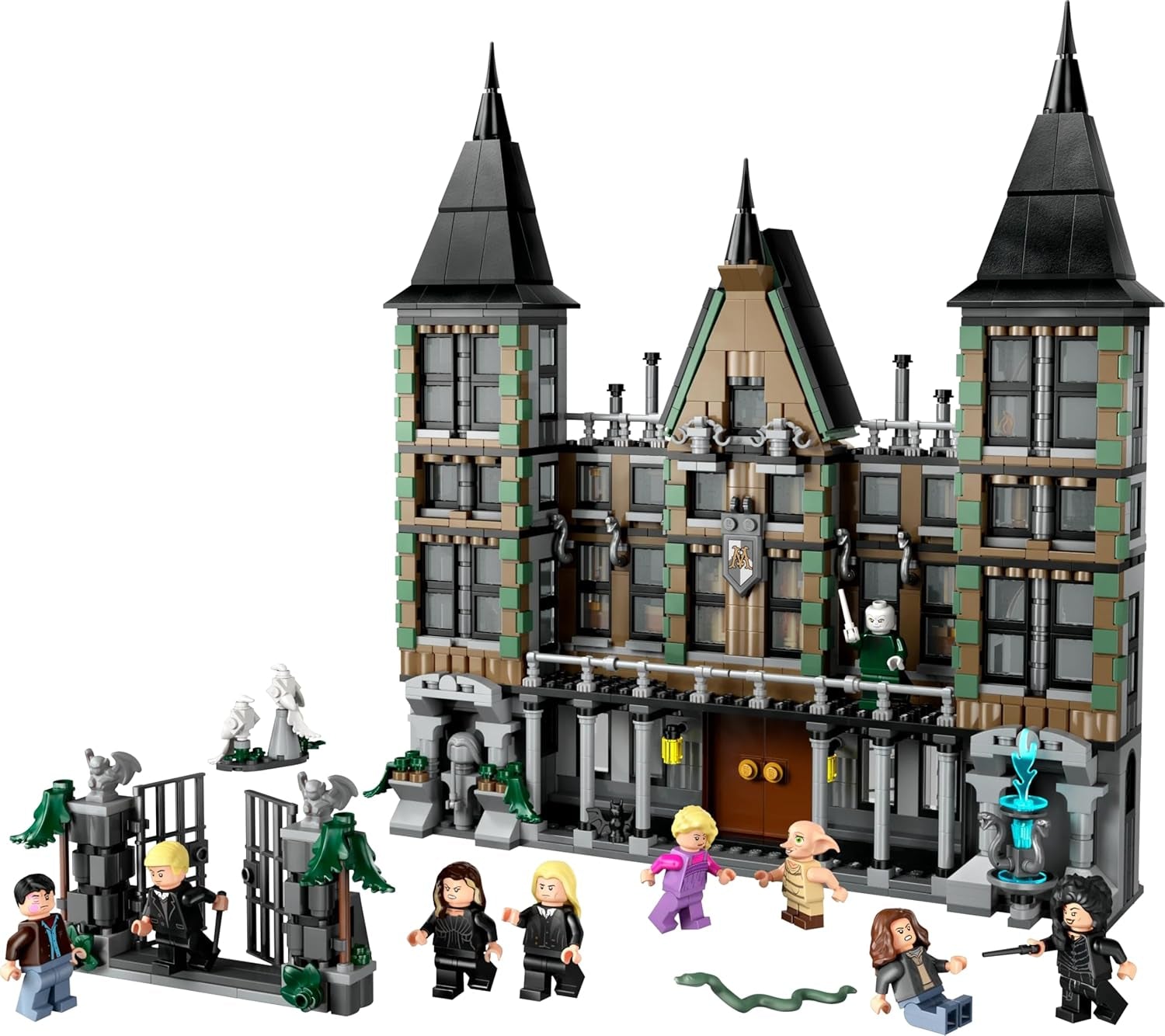 LEGO Harry Potter Finca de la Familia Malfoy, fantástico juguete para coleccionar y exponer, regalo para niños, niñas y fans del mundo mágico, idea de regalo con 9 minifiguras 76453 Juegos de construcción Besuche den LEGO-Store