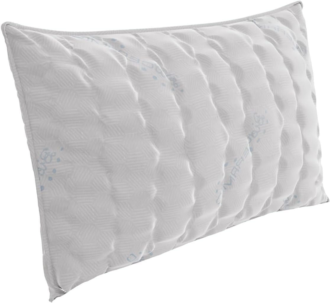 Ropa de cama italiana MB Home Italia, almohada, biocerámica, gris claro, 45 x 75 cm Naty Shop almohadas estándar