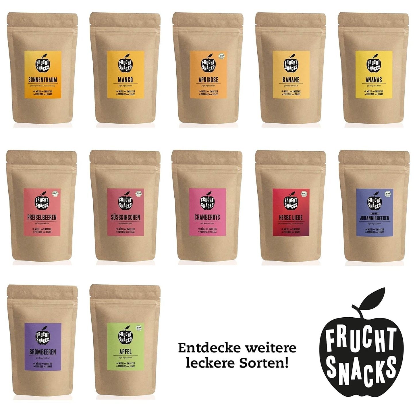 Arándanos liofilizados: 100g de arándanos cultivados secos para batidos, muesli, cobertura de gachas - frutos rojos liofilizados sin azúcares añadidos - Arándanos liofilizados NutriPur Productos deshidratados Naty Shop