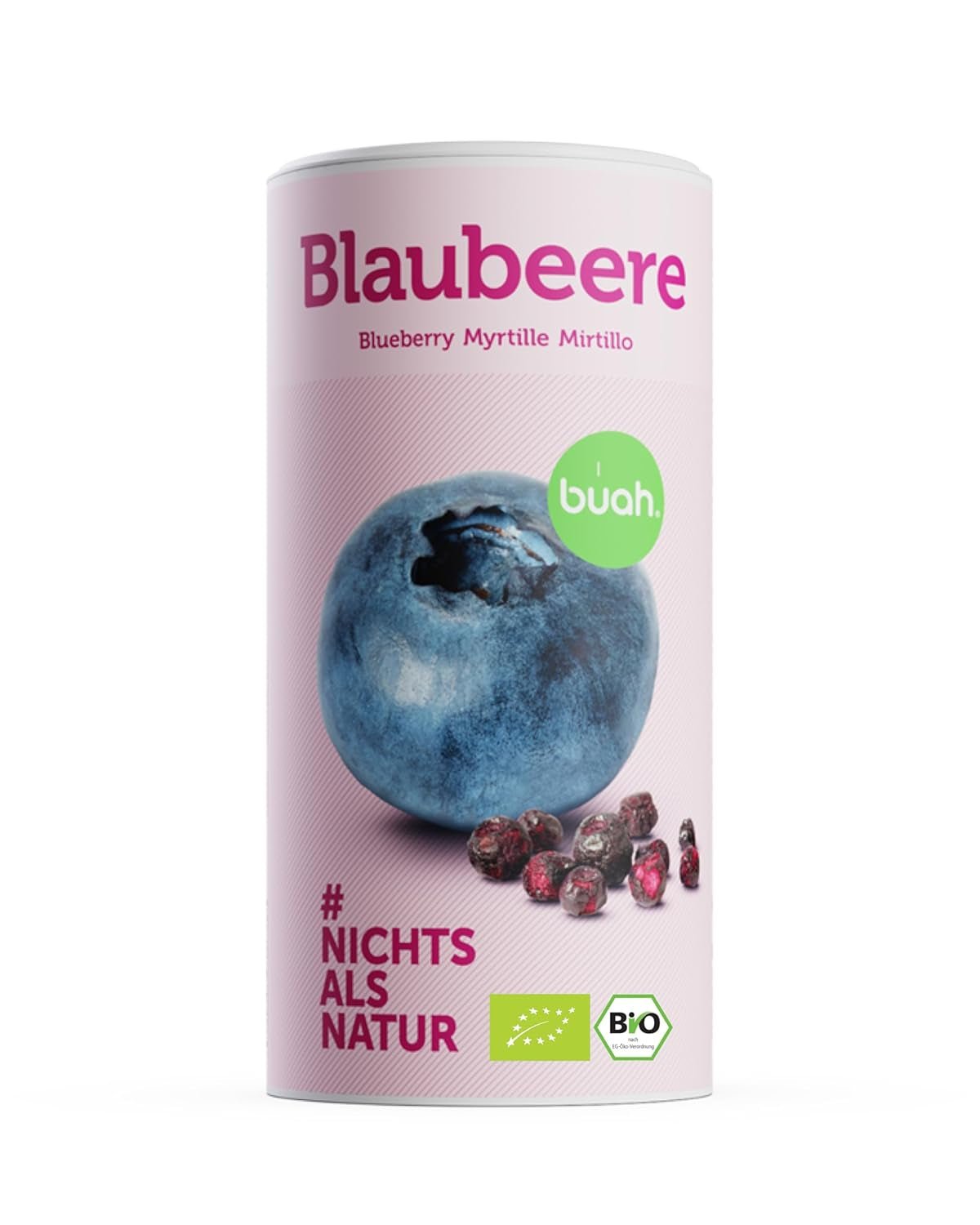 Arándanos liofilizados ecológicos BUAH® | Arándanos ecológicos liofilizados sin azúcares añadidos | 100% fruta liofilizada (vegana, sin gluten, sin lactosa) | Snack ideal (140g) Productos deshidratados Naty Shop Título predeterminado