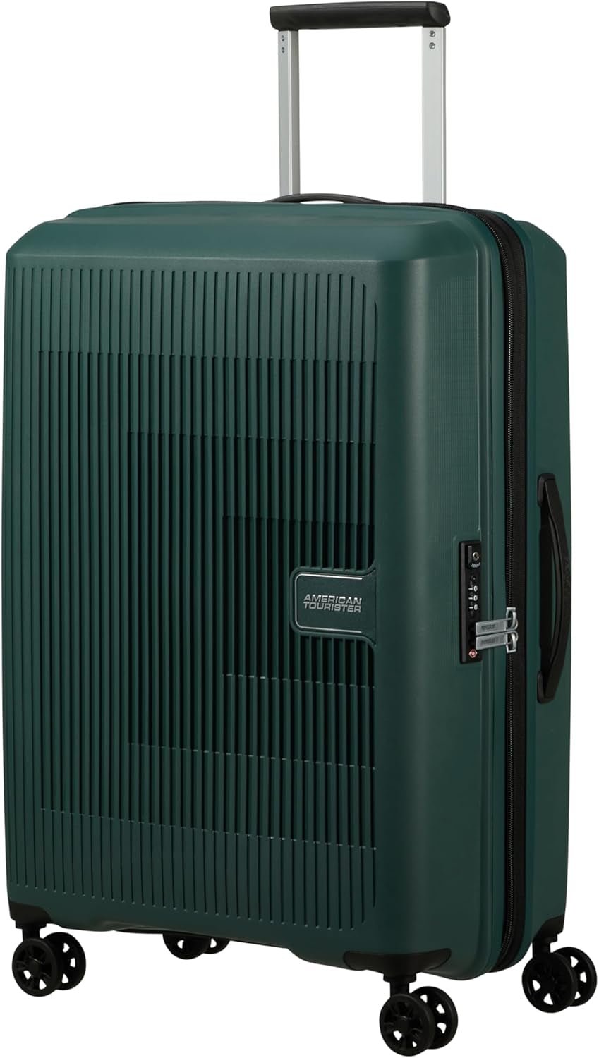 American Tourister Aerostep - Spinner L, Maleta expandible, 77 cm, 101,5/109 L, Naranja (Bright Orange) - Naty Shop