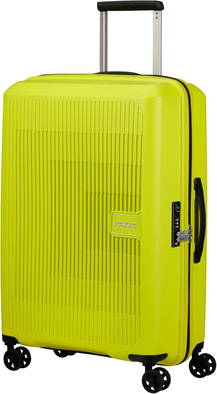 American Tourister Aerostep - Spinner L, Maleta extensible, 77 cm, 101,5/109 L, Naranja (Naranja Brillante) Equipaje y Equipo de Viaje Naty Shop Verde (Lima Claro) M (67 Cm - 66,5/72,5 L)