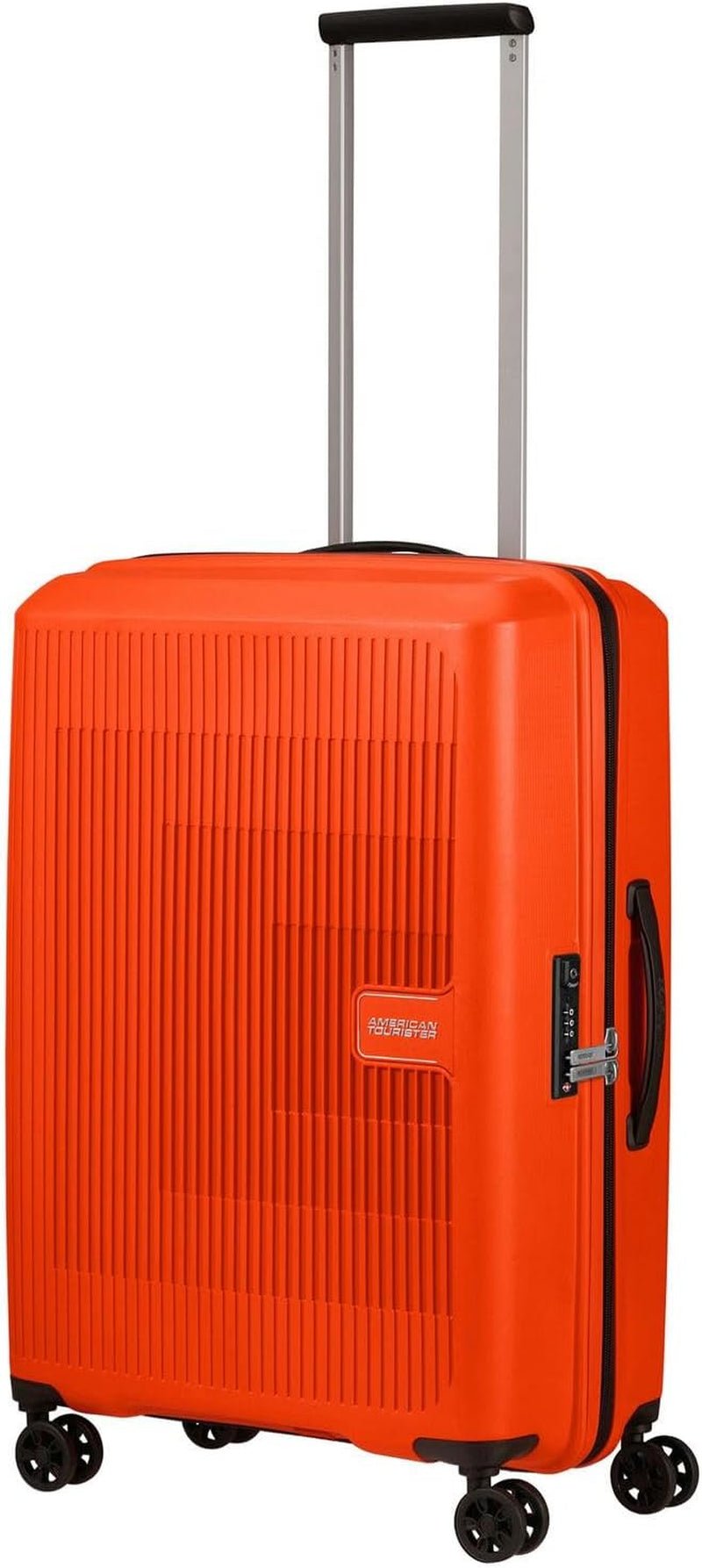 American Tourister Aerostep - Spinner L, Maleta Expandible, 77 cm, 101,5/109 L, Naranja (Naranja Brillante) Equipaje y Equipo de Viaje Naty Shop Naranja (Naranja Brillante) M (67 Cm - 66,5/72,5 L)