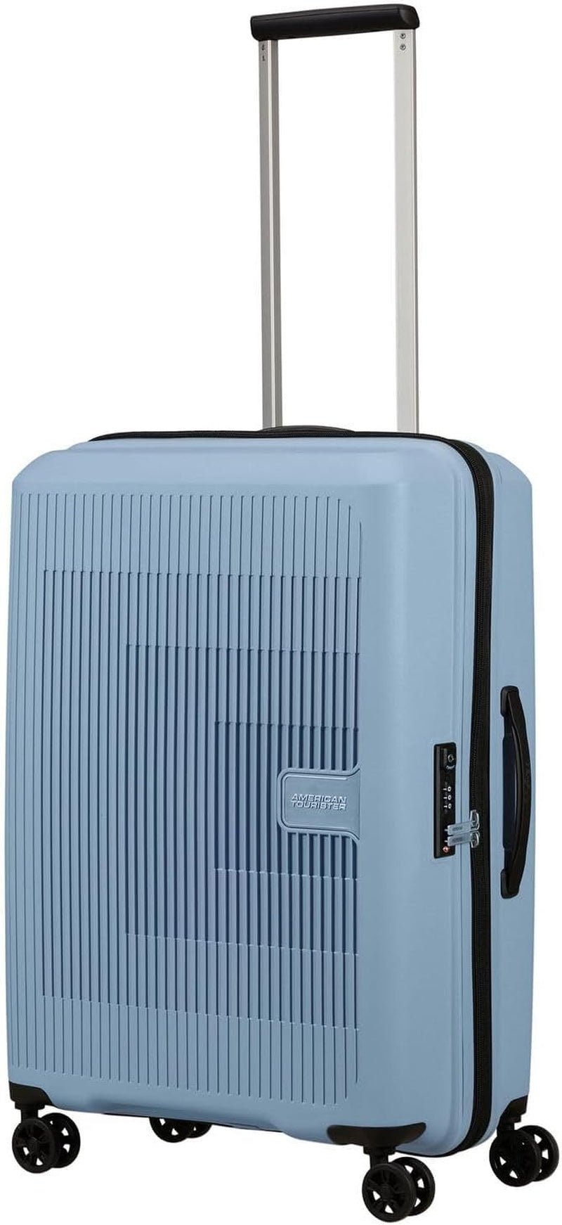 American Tourister Aerostep - Spinner L, Maleta extensible, 77 cm, 101,5/109 L, Naranja (Bright Orange) Equipaje y equipo de viaje Naty Shop Gris (Soho Grey) M (67 Cm - 66,5/72,5 L)