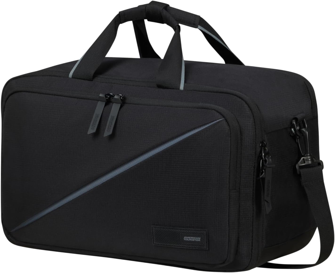 American Tourister Take2Cabin - Ryanair Bolsa de Viaje de 3 Vías 40cm 25L Negro (Negro) Equipaje y Equipo de Viaje Naty Shop Negro (Negro) 14"