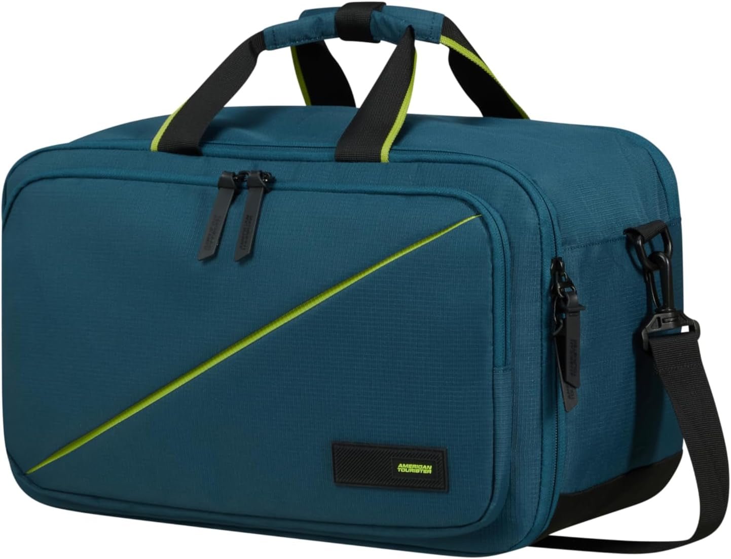 American Tourister Take2Cabin - Ryanair Bolsa de viaje de 3 vías 40cm 25L Negro (Black) Naty Shop Equipaje y equipo de viaje Harbor Blue 14"