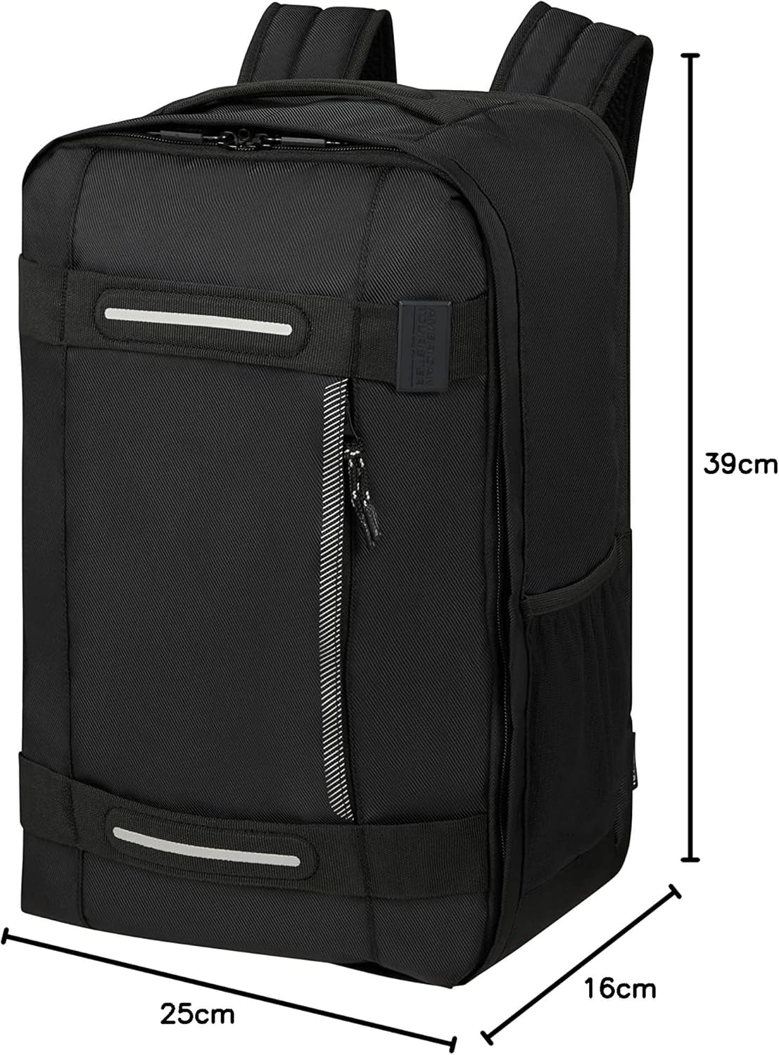 American Tourister Urban Track - Bolso bajo el asiento Ryanair, 25 x 20 x 40 cm, 24,5 L, negro (Asphalt Black) Equipaje y equipo de viaje Naty Shop