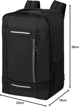 American Tourister Urban Track - Bolso bajo el asiento Ryanair, 25 x 20 x 40 cm, 24,5 L, negro (Asphalt Black) Equipaje y equipo de viaje Naty Shop