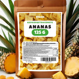 Piña liofilizada 125g trozos grandes, Fruta liofilizada sin aditivos 100% pura - Frutos secos naturales - Piña desecada, frutos secos de Foozia Productos deshidratados Naty Shop 125G